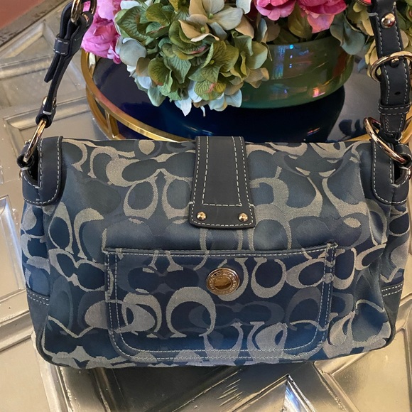 Coach signature blue bag - Picture 3 of 11